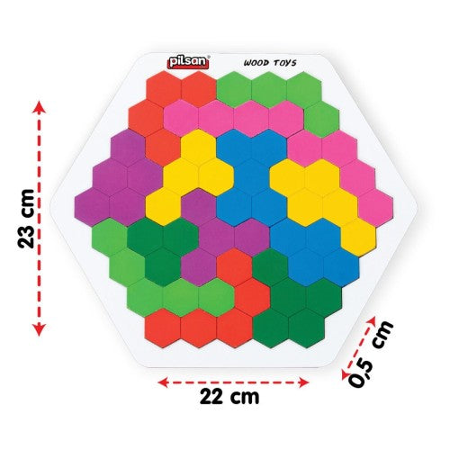Pilsan Ahşap Petek Tangram 02 016