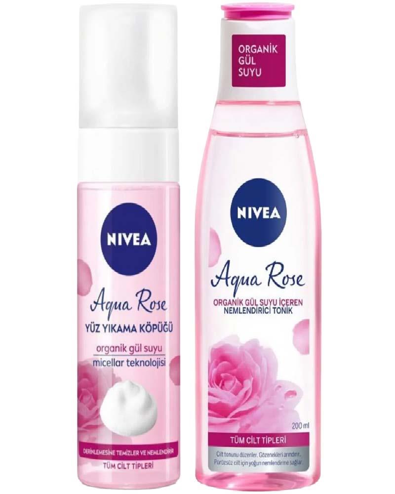 Nivea Aqua Rose - Temizleyici Set