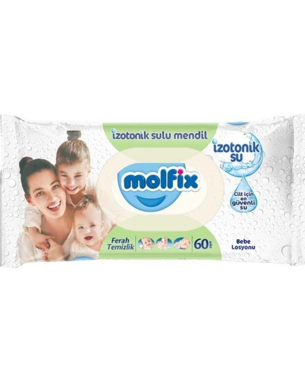 Molfix Izotonik Islak Mendil Ferah Temizlik 60 Adet