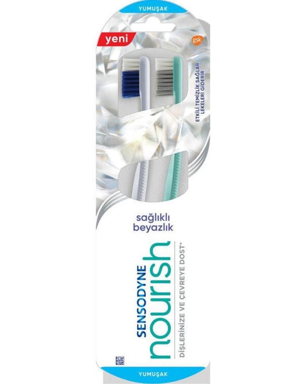 Sensodyne Nourısh Sağlıklı Beyazlık 1+1 Yumuşak Diş Fırçası