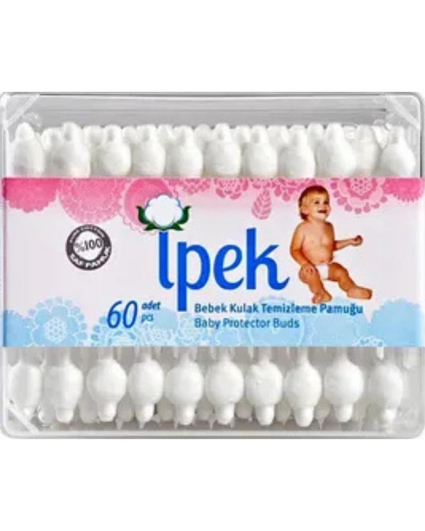 İpek İpek Kulak Temizleme Çubuğu Bebek 60 Lı