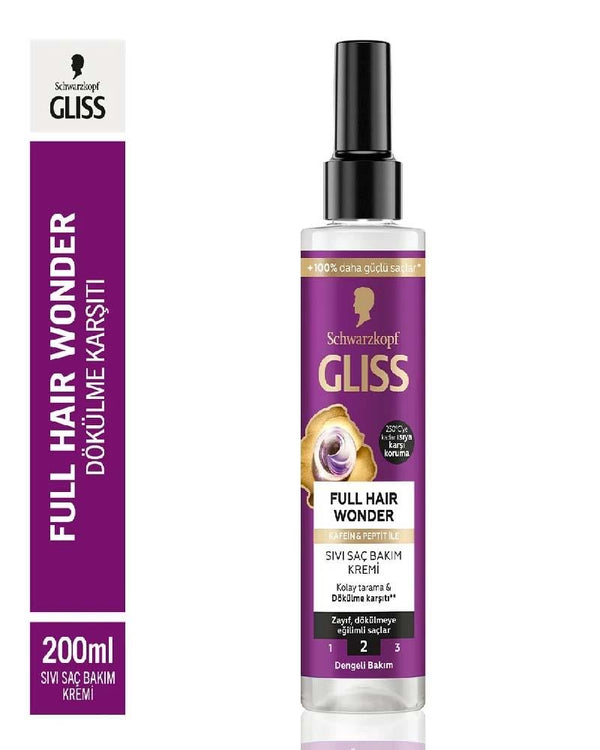 GLISS Sıvı Saç Kremi Full Hair Wonder 200 ml