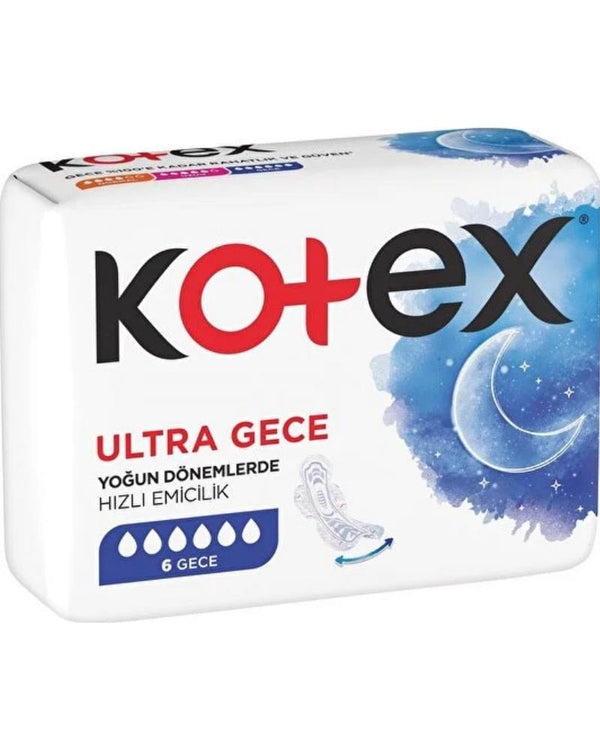 Kotex Ultra Hijyenik Kadın Pedi 6 Lı Gece