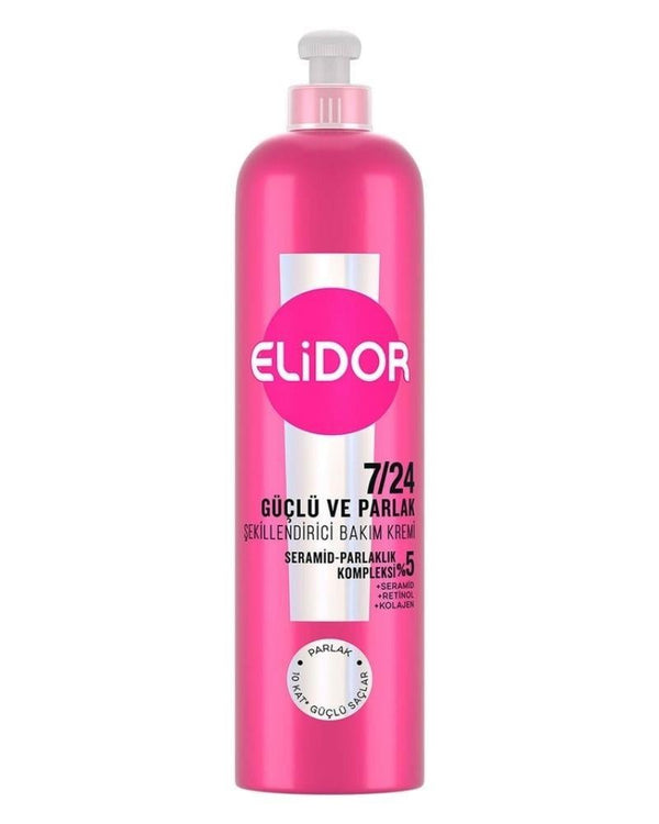 Elidor Güçlü ve Parlak Kuru ve Mat Saçlar İçin Şekillendirici Saç Bakım Kremi 240 ml
