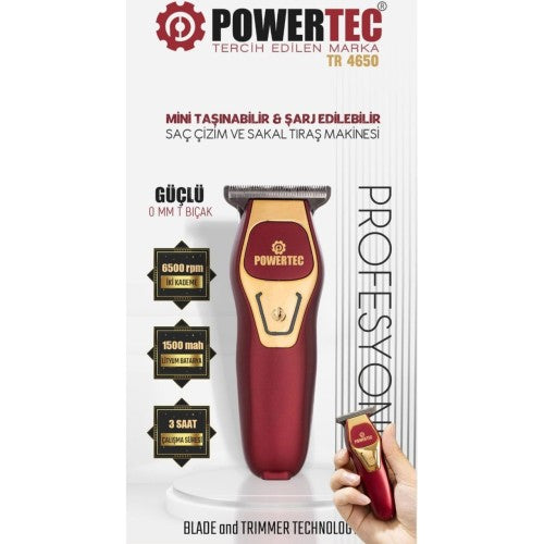 Powertec TR-4650 Mini Profesyonel Tıraş Makinesi Fiyatı