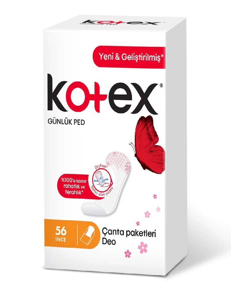 KOTEX Parfümlü İnce Günlük Ped 56'lı
