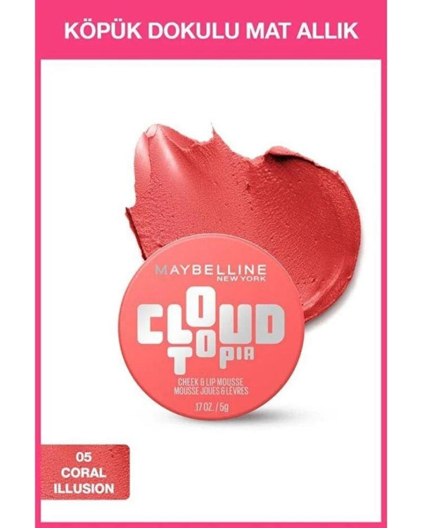 Maybelline New York Cloudtopia Köpük Dokulu Mat Allık - 05 Coral Illusion
