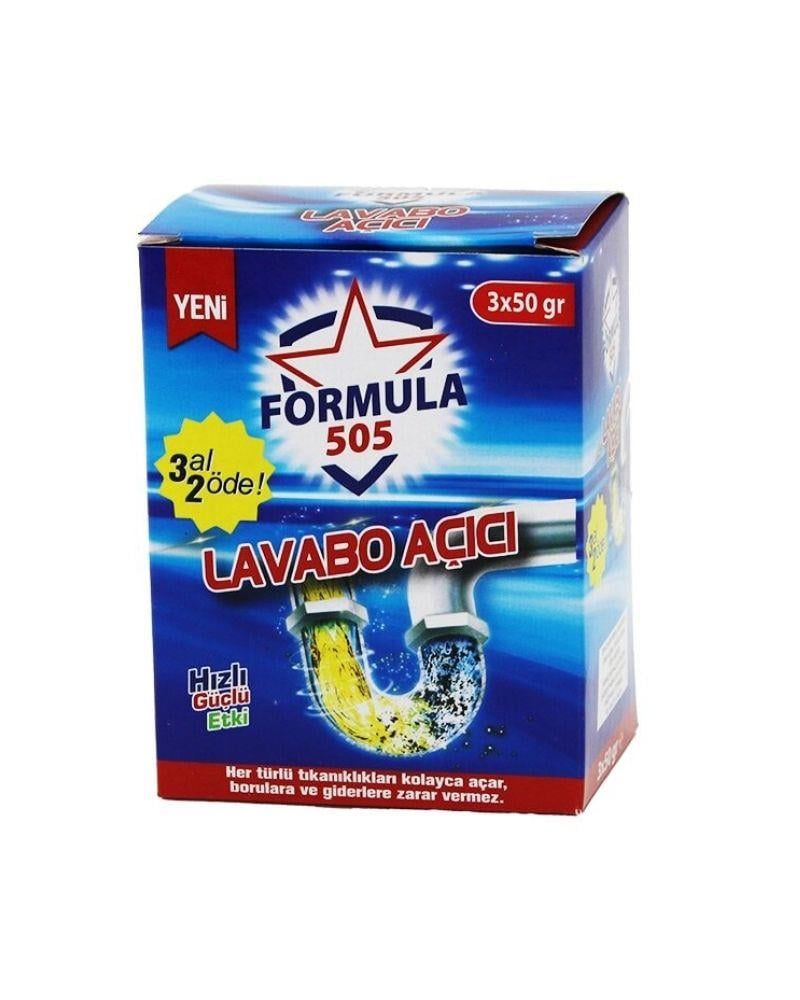 FORMULA-505 Granül - Toz Lavabo Açıcı 3X50GR