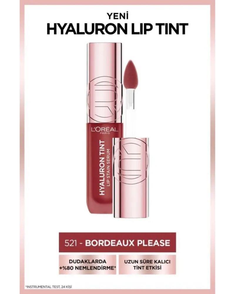 L'Oreal Paris Hyaluron Lip Tint Dudak Parlatıcı - 521 Bordeaux Please