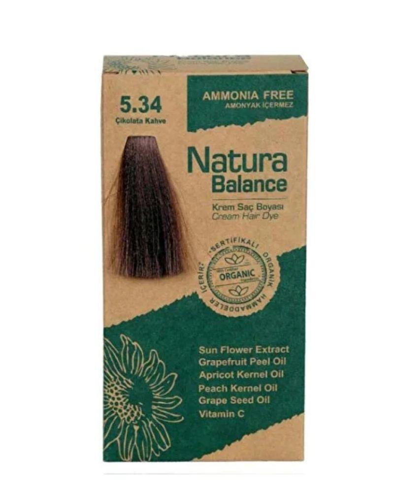 Natura Balance Saç Boyası 5.34 Çikolata Kahve