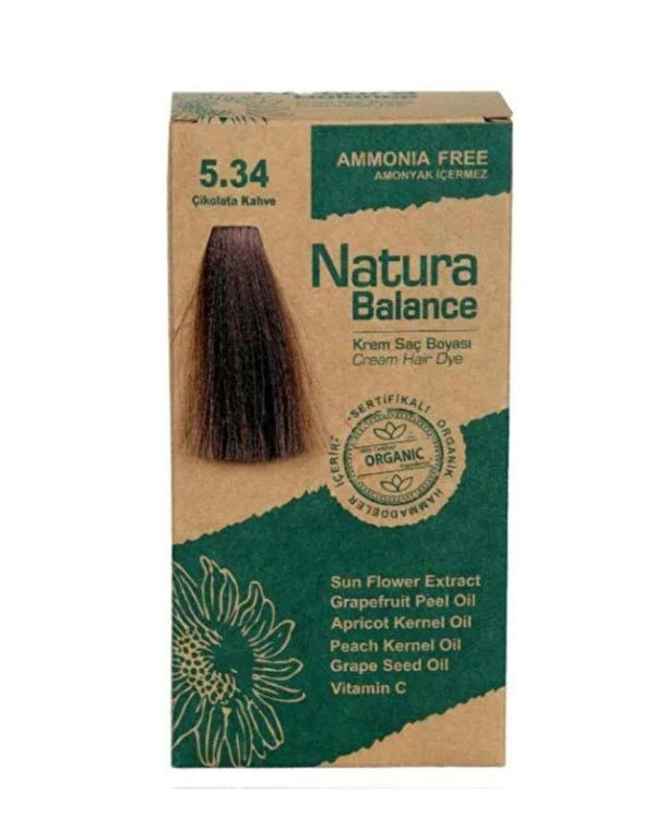 Natura Balance Saç Boyası 5.34 Çikolata Kahve