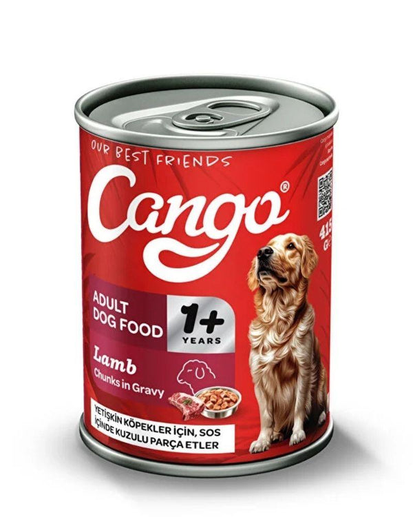 Cango Yetişkin Yaş Köpek Maması Kuzu Etli 415gr