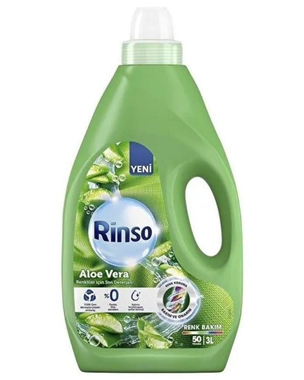 Rinso Aloe Vera Renkliler Sıvı Çamaşır Deterjanı 50 Yıkama 3 L