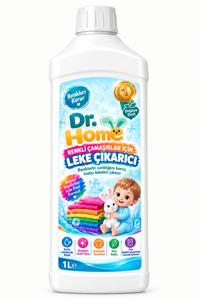 Dr home Konsantre Sıvı Çamaşır Deterjanı 1 LT  Renkliler İçin