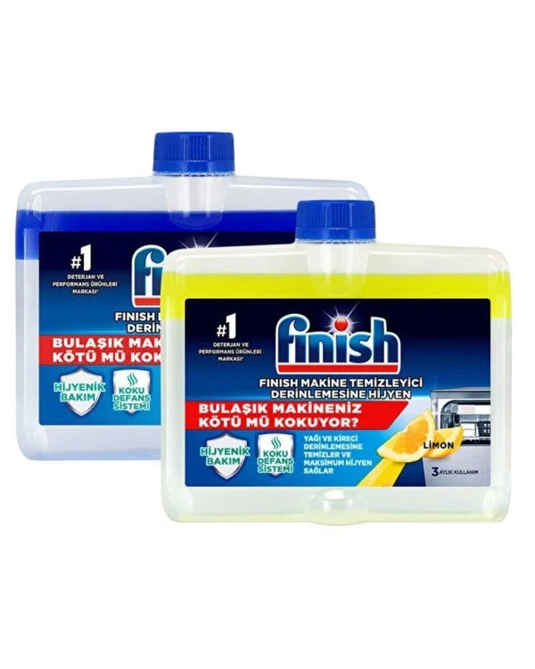 Finish Bulaşık Makinesi Temizleyici Sıvı Normal 250 ml + Limon 250 ml