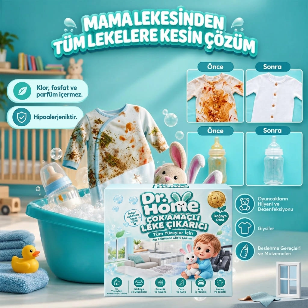 Dr Home Çamaşır Ve Yüzey Için Çok Amaçlı Oksijenli Toz Leke Çıkarıcı ve beyazlatıcı 1000 gr