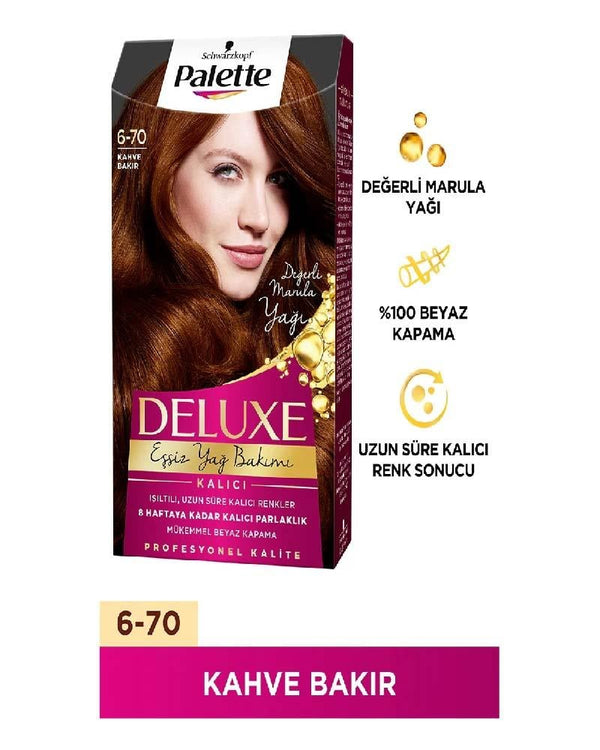 Palette Deluxe Saç Boyası Kahve Bakır 6-70