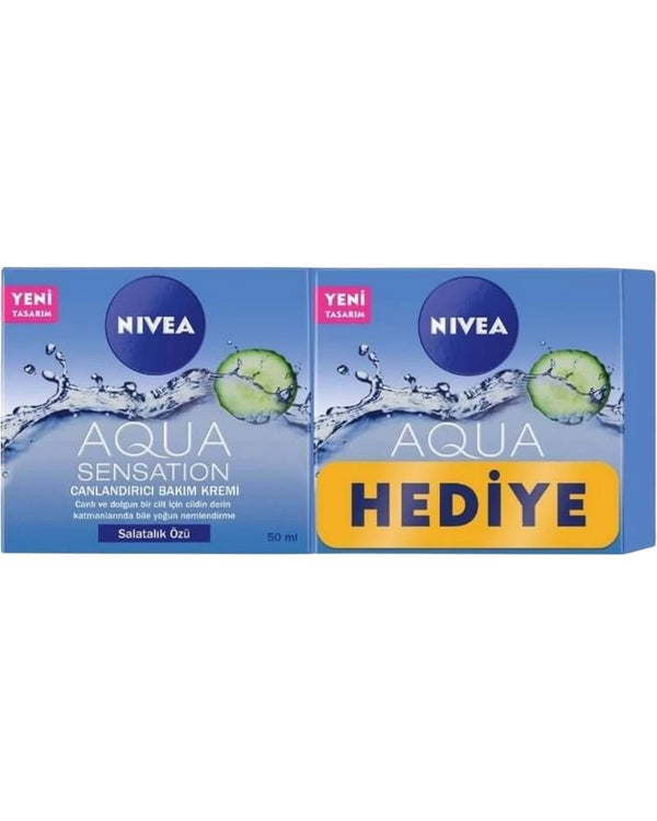 NIVEA Aqua Sensation Canlandırıcı Bakım Kremi 50 ml X 2 Adet