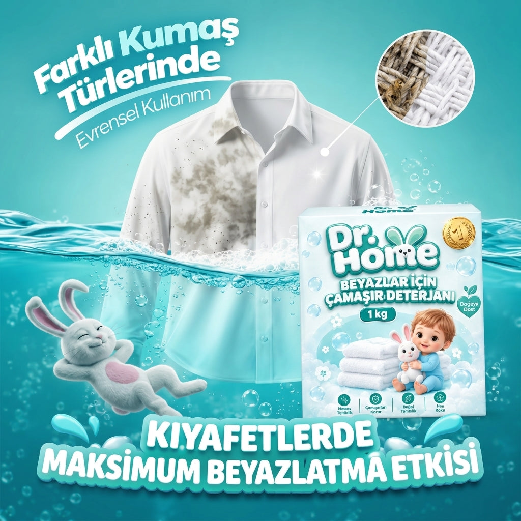 Dr Home Beyazlar İçin Toz Leke Çıkarıcı ve Beyazlatıcı 1 KG