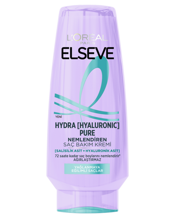 Elseve Hydra [Hyaluronic] Pure Salisilik Asit içeren Yağlanma Karşıtı Nemlendirici Saç Kremi 250ml