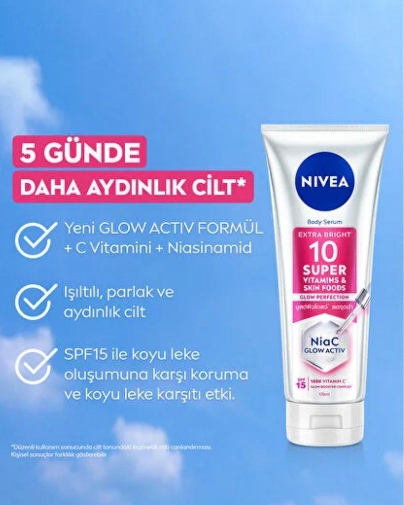 NIVEA SUPER10 MÜKEMMEL AYDINLIK VÜCUT SERUMU