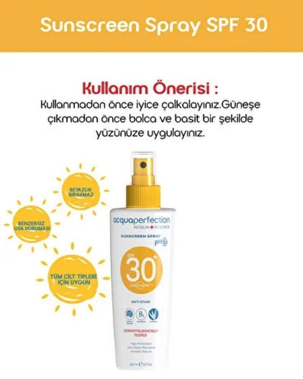 Acqua Perfection Güneş Koruyucu Sprey Spf30 200 Ml