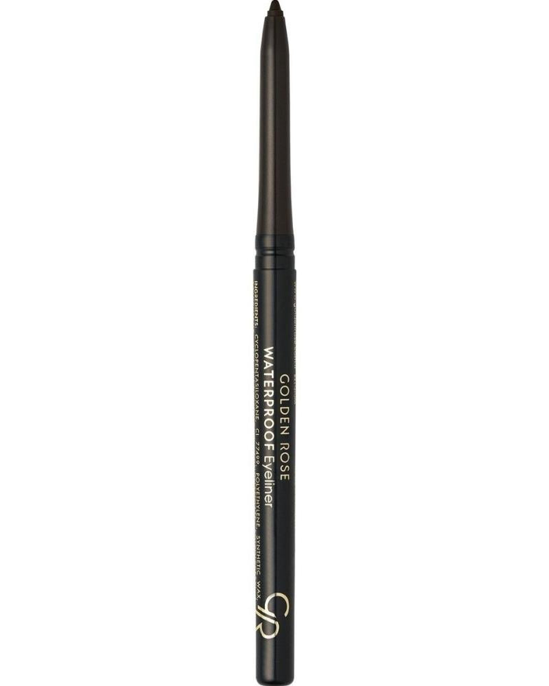 Golden Rose Waterproof Automatic Eyeliner No: 05 Dark Brown - Asansörlü Göz Kalemi - 8691190990053