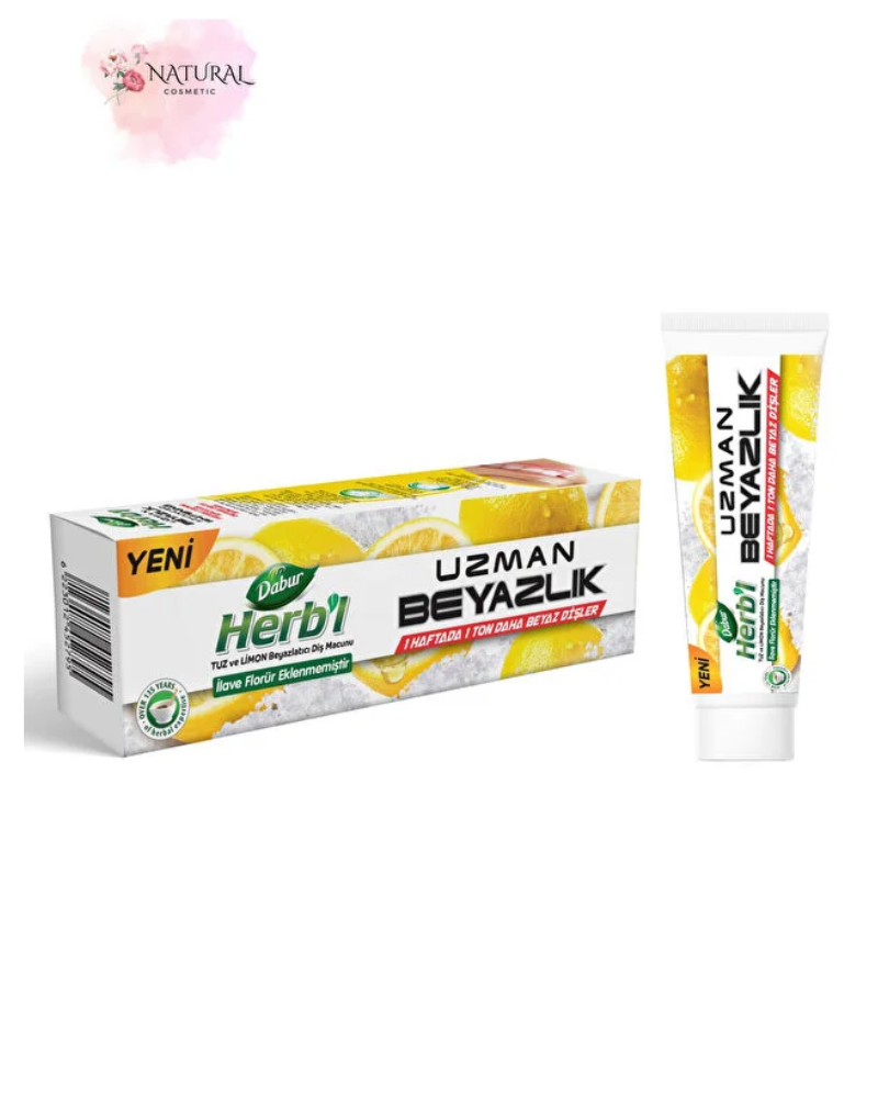 Dabur Herb'l Tuz ve Limon Beyazlatıcı Diş Macunu 100gr