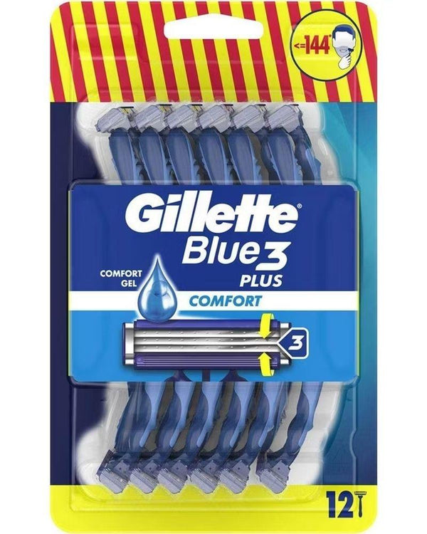 Gillette Blue3 Plus Comfort Tıraş Bıçağı 12'li