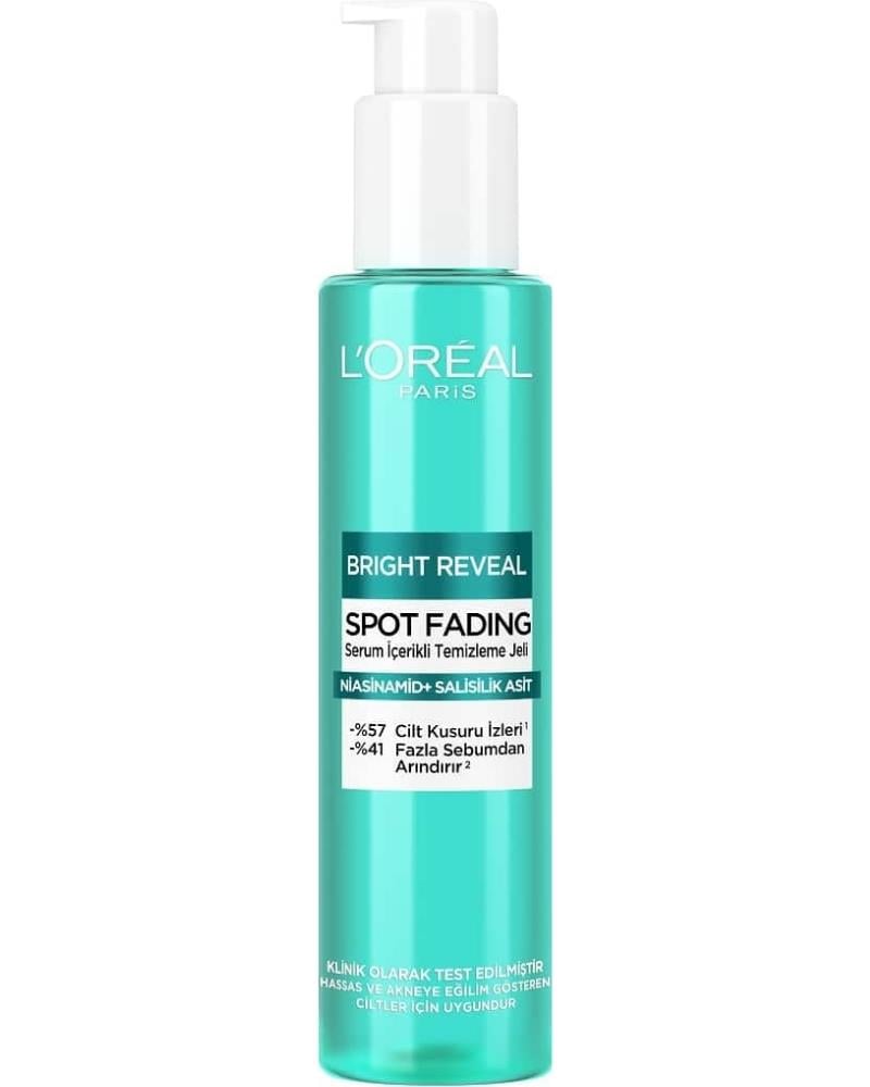 L'Oreal Paris Bright Reveal Cilt Kusuru İzi Karşıtı, Serum İçerikli Temizleme Jeli Niasinamid+Salisilik Asit 150ml