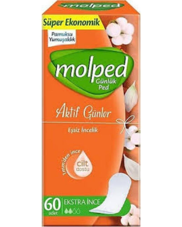 Molped Aktif Günler Günlük Ped 60'lı Kategori: Günlük Ped
