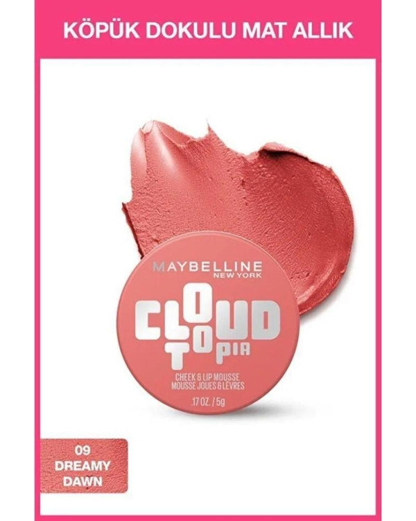 Maybelline New York Cloudtopia Köpük Dokulu Mat Allık - 09 Dreamy Dawn