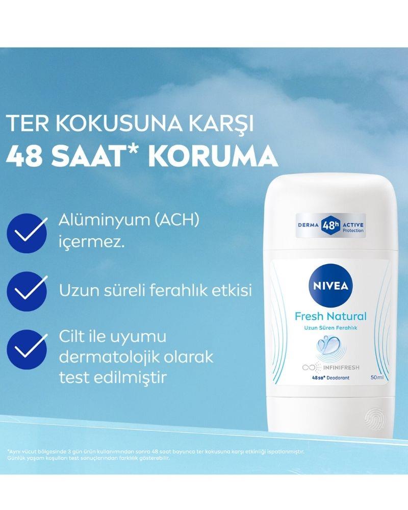 Nivea Kadın Stick Deodorant Derma Control Natural Tone 50 ml