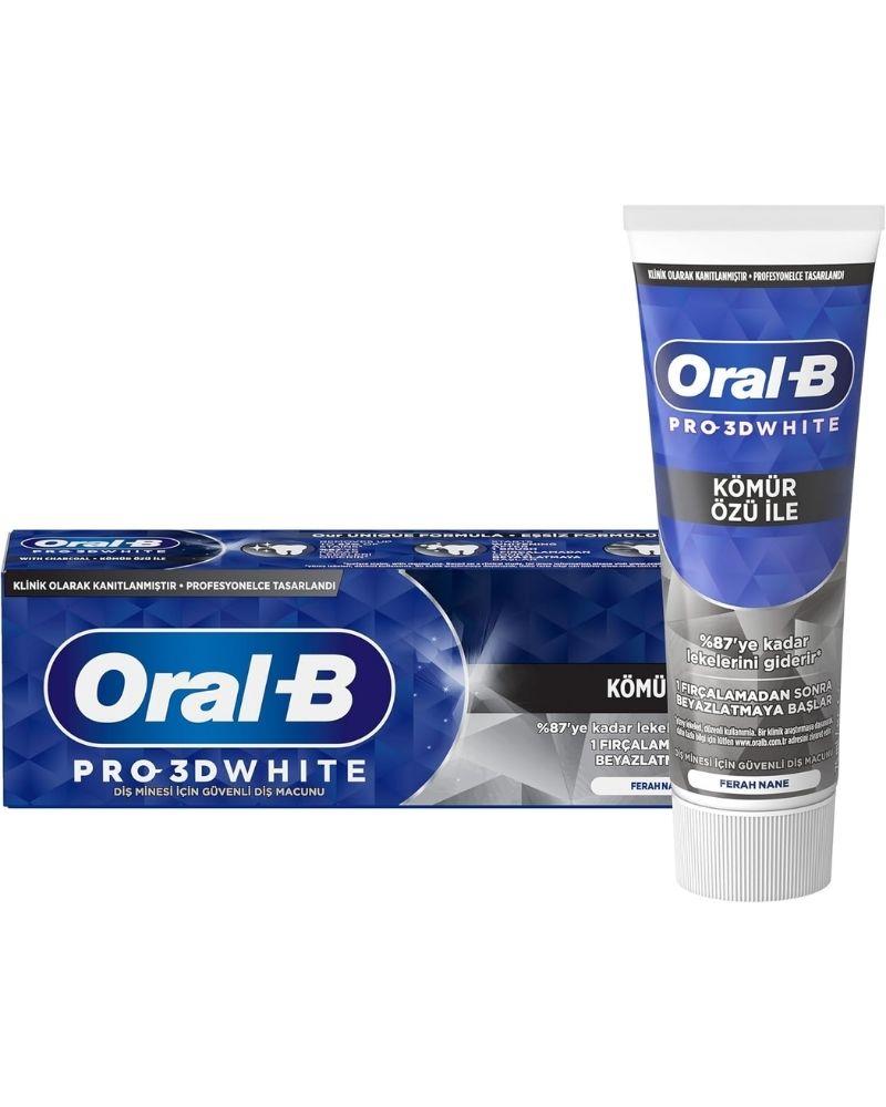 Oral-B 3D White Kömür Özü Diş Macunu 75 ml