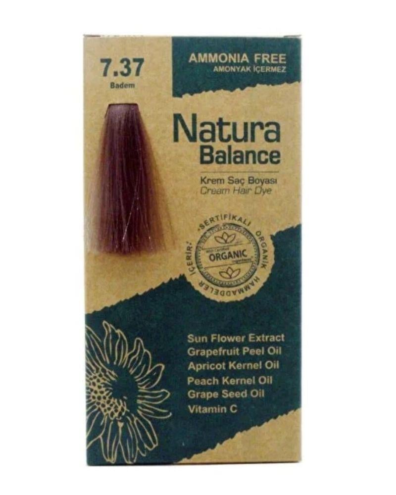 Natura Balance Saç Boyası 7.37 Badem