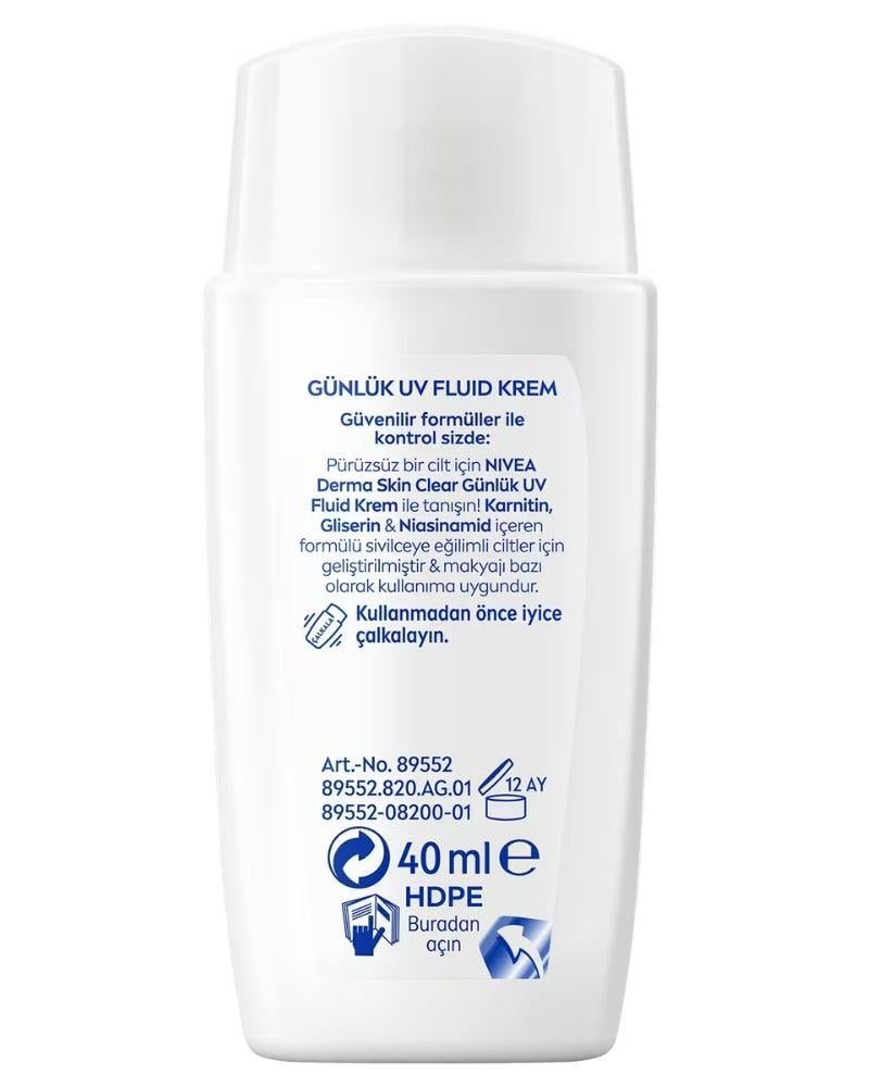 NIVEA VISAGE DER.SKI.CLE.FLUID KREM SPF50 40ML