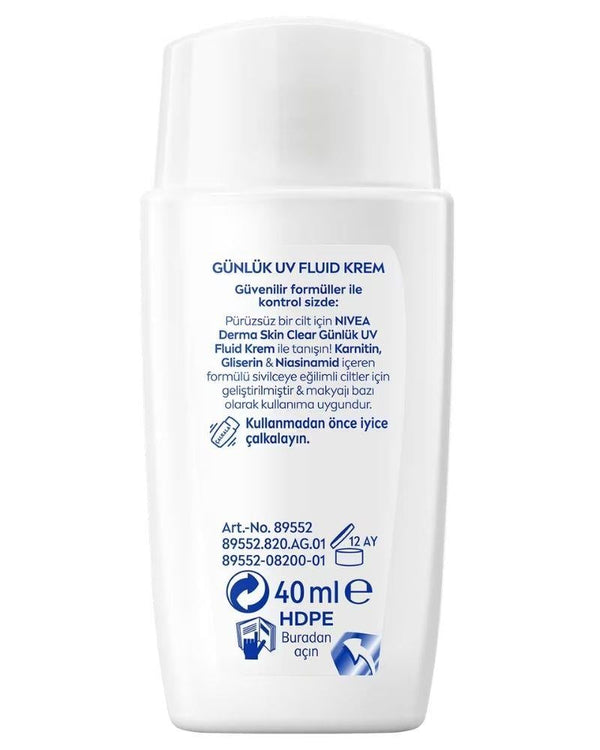 NIVEA VISAGE DER.SKI.CLE.FLUID KREM SPF50 40ML