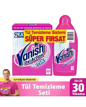 Vanish Kosla Tül Beyazlatıcı 450 G Gold + Tül Parlatıcı 450 Ml