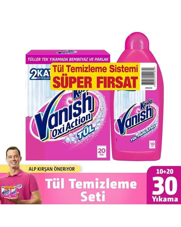 Vanish Kosla Tül Beyazlatıcı 450 G Gold + Tül Parlatıcı 450 Ml