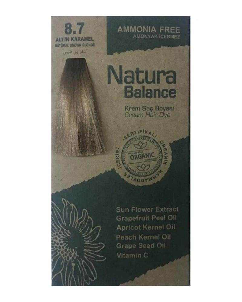 Natura Balance Saç Boyası 8.7 Altın Karamel