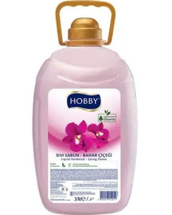 Hobby Sıvı Sabun Gliserinli 3 L. Pembe Bahar Çiçeği