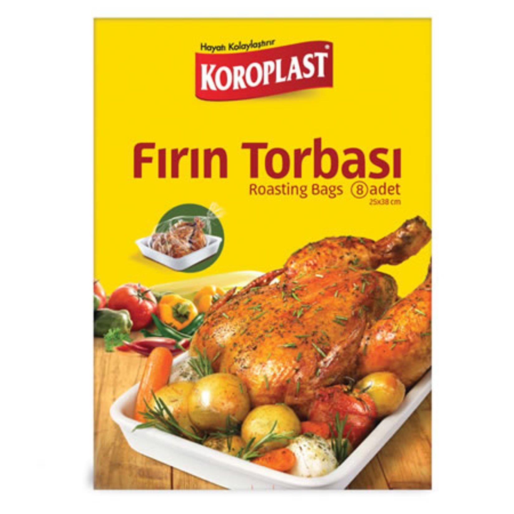 Koroplast Fırın Torbası 25x38 Cm 8'li