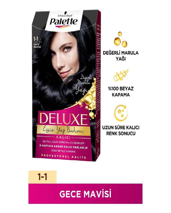Palette Deluxe Saç Boyası Gece Mavisi 1-1