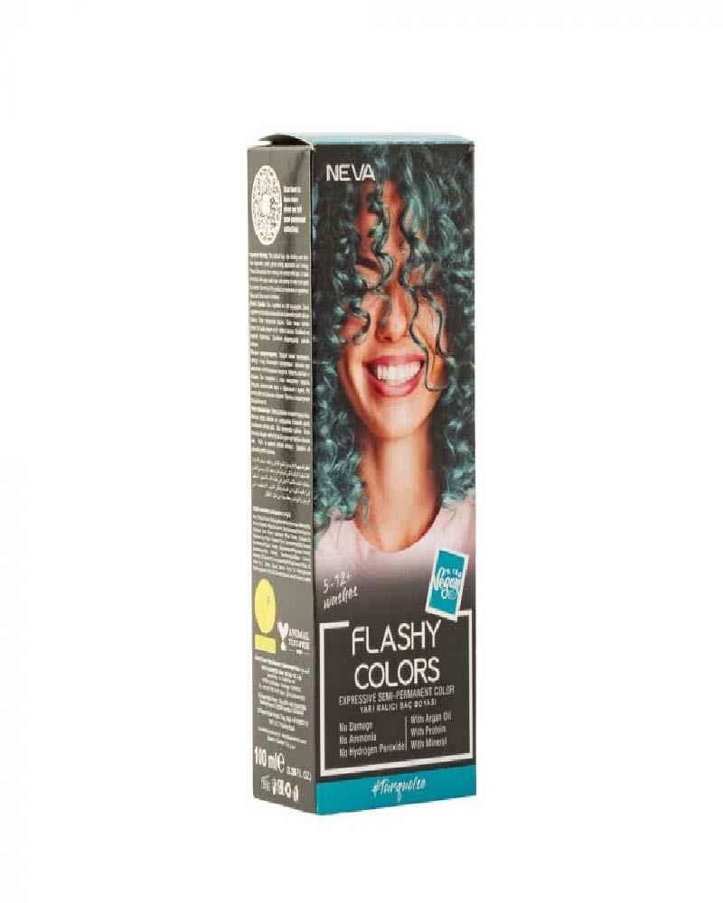 Neva Flashy Color Set Turkuaz 100Ml