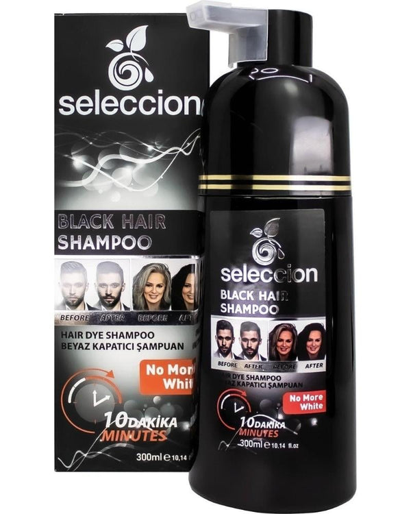 Seleccion Beyaz Kapatıcı Şampuan Siyah 300 ml