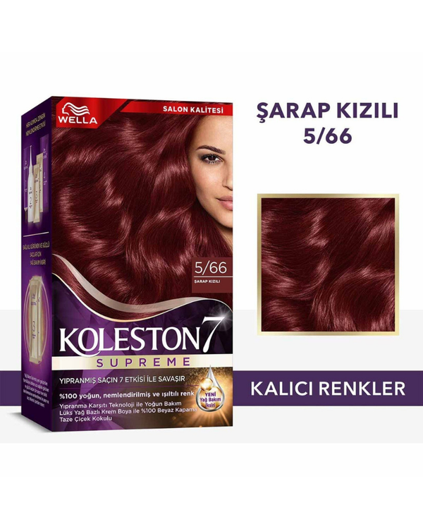 Wella Koleston Supreme Saç Boyası 5/66 Şarap Kızılı