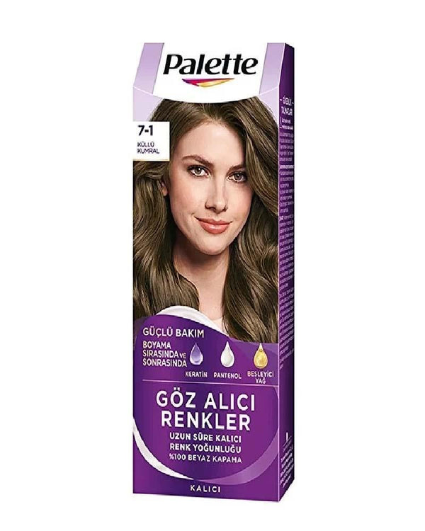 Palette Saç Boyası Göz Alıcı Renkler 7-1 Küllü Kumral