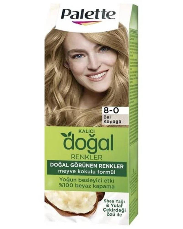 Palette Kalıcı Doğal Renkler Set Boya 8-0 Bal Köpüğü