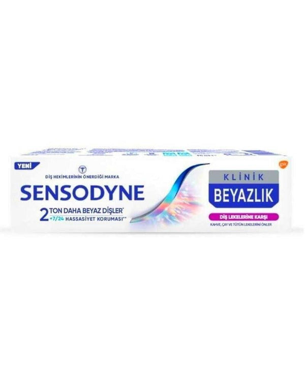 Sensodyne Klinik Beyazlık Leke Karşıtı Diş Macunu 75 ml