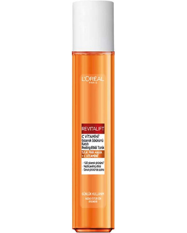 Loreal Paris Revitalift C Vitamini Gözenek Görünümü Karşıtı Peeling Etkili Tonik 180ml